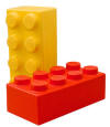 Red and Yellow Lego Bricks